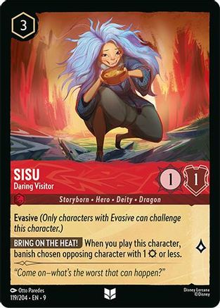 Sisu - Daring Visitor (119/204) - Fabled Cold Foil | Grognard Games