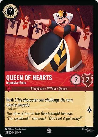 Queen of Hearts - Impulsive Ruler (123/204) - Fabled | Grognard Games