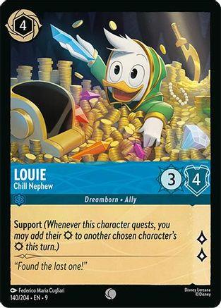 Louie - Chill Nephew (140/204) - Fabled Cold Foil | Grognard Games