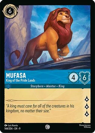 Mufasa - King of the Pride Lands (144/204) - Fabled | Grognard Games