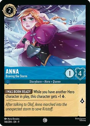 Anna - Braving the Storm (146/204) - Fabled Cold Foil | Grognard Games