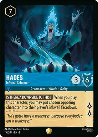 Hades - Infernal Schemer (151/204) - Fabled Cold Foil | Grognard Games