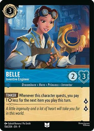 Belle - Inventive Engineer (156/204) - Fabled Cold Foil | Grognard Games