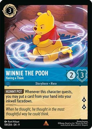 Winnie the Pooh - Having a Think (159/204) - Fabled Cold Foil | Grognard Games