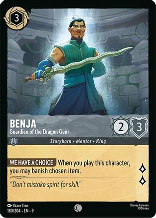 Benja - Guardian of the Dragon Gem (180/204) - Fabled Cold Foil | Grognard Games
