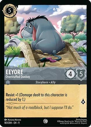 Eeyore - Overstuffed Donkey (183/204) - Fabled Cold Foil | Grognard Games