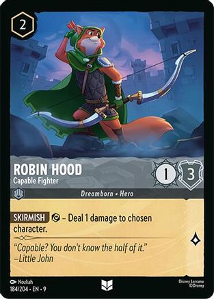Robin Hood - Capable Fighter (184/204) - Fabled Cold Foil | Grognard Games