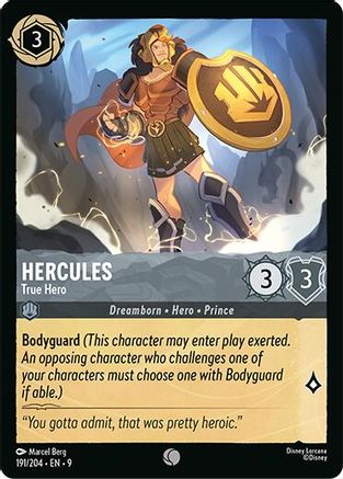 Hercules - True Hero (191/204) - Fabled Cold Foil | Grognard Games