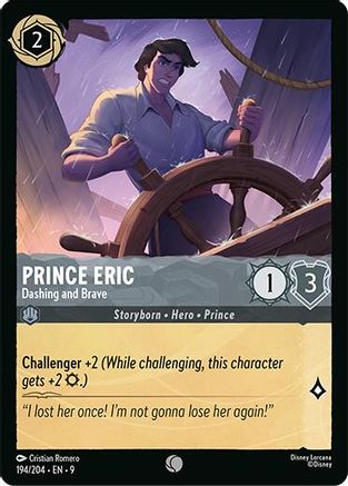 Prince Eric - Dashing and Brave (194/204) - Fabled Cold Foil | Grognard Games