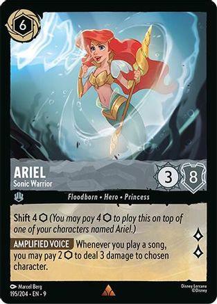Ariel - Sonic Warrior (195/204) - Fabled Cold Foil | Grognard Games
