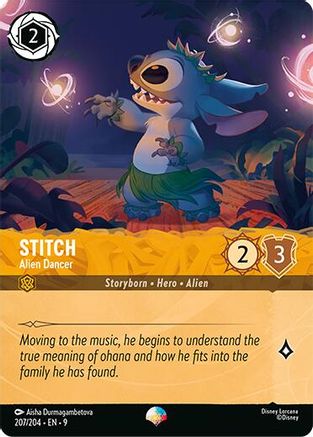 Stitch - Alien Dancer (Epic) (207/204) - Fabled Holofoil | Grognard Games