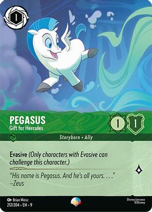 Pegasus - Gift for Hercules (Epic) (212/204) - Fabled Holofoil | Grognard Games