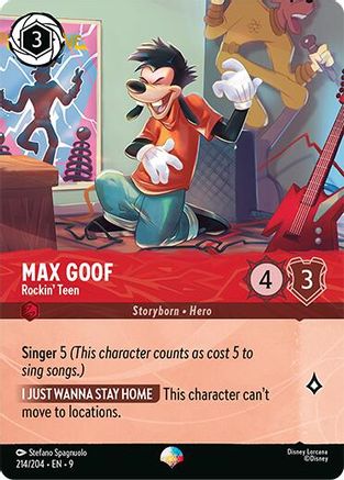 Max Goof - Rockin' Teen (Epic) (214/204) - Fabled Holofoil | Grognard Games