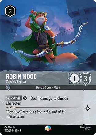 Robin Hood - Capable Fighter (Epic) (220/204) - Fabled Holofoil | Grognard Games