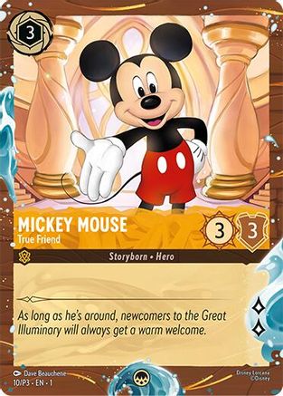 Mickey Mouse - True Friend (Disney Cruise Promo) (10/P3) - Disney Lorcana Promo Cards Holofoil | Grognard Games
