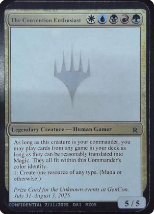 The Convention Enthusiast (-) - Un-Known Event Playtest Cards | Grognard Games