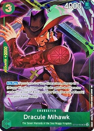 Dracule Mihawk (Illustration Box Vol.4) (ST12-003) - One Piece Promotion Cards Foil | Grognard Games