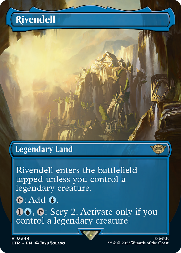 Rivendell (Borderless Alternate Art) [The Lord of the Rings: Tales of Middle-Earth] | Grognard Games