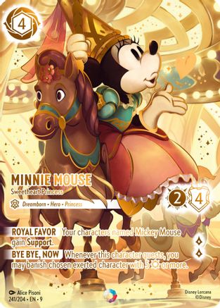 Minnie Mouse - Sweetheart Princess (Iconic) (241/204) - Fabled Holofoil | Grognard Games