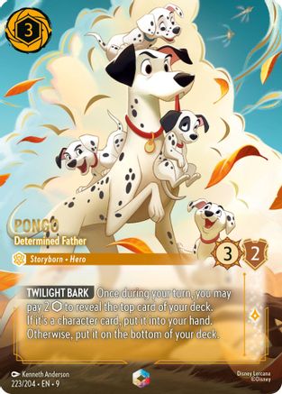 Pongo - Determined Father (Enchanted) (223/204) - Fabled Holofoil | Grognard Games