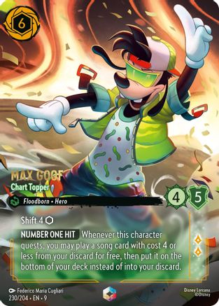 Max Goof - Chart Topper (Enchanted) (230/204) - Fabled Holofoil | Grognard Games
