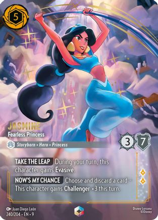 Jasmine - Fearless Princess (Enchanted) (240/204) - Fabled Holofoil | Grognard Games