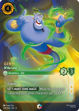 Genie - Of the Lamp (Enchanted) (229/204) - Fabled Holofoil | Grognard Games