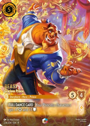 Beast - Gracious Prince (Enchanted) (224/204) - Fabled Holofoil | Grognard Games