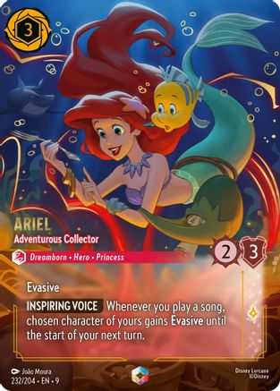 Ariel - Adventurous Collector (Enchanted) (232/204) - Fabled Holofoil | Grognard Games