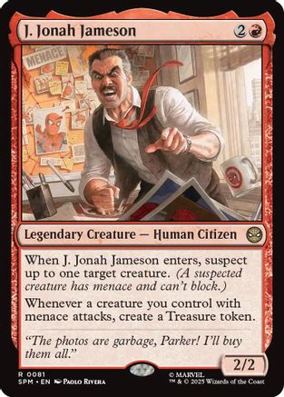 J. Jonah Jameson (SPM-081) - Marvel's Spider-Man Foil | Grognard Games