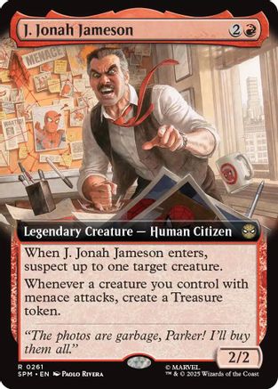 J. Jonah Jameson (Extended Art) (SPM-261) - Marvel's Spider-Man Foil | Grognard Games