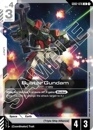 Buster Gundam - Dual Impact (GD02-076) | Grognard Games
