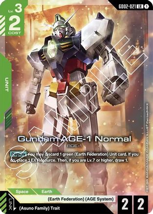 Gundam AGE-1 Normal - Dual Impact (GD02-021) Holofoil