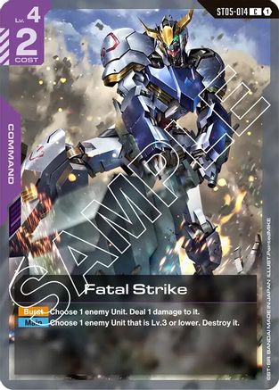 Fatal Strike - Starter Deck 05 Iron Bloom (ST05-014) | Grognard Games
