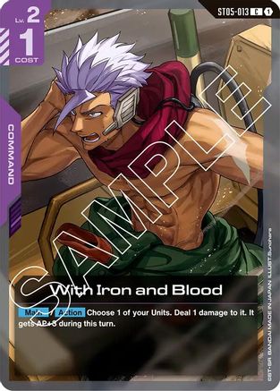 With Iron and Blood - Starter Deck 05 Iron Bloom (ST05-013) | Grognard Games