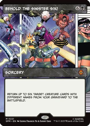 Behold the Sinister Six! (Showcase) (SPM-221) - Marvel's Spider-Man | Grognard Games