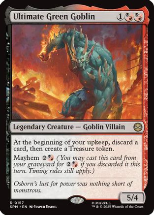 Ultimate Green Goblin (SPM-157) - Marvel's Spider-Man Foil | Grognard Games