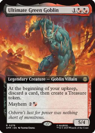 Ultimate Green Goblin (Extended Art) (SPM-276) - Marvel's Spider-Man Foil | Grognard Games