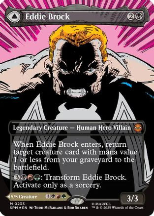 Eddie Brock (0233) (Borderless) (SPM-224) - Marvel's Spider-Man Foil | Grognard Games