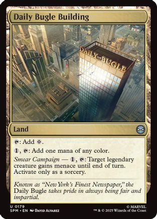 Daily Bugle Building (SPM-179) - Marvel's Spider-Man Foil | Grognard Games