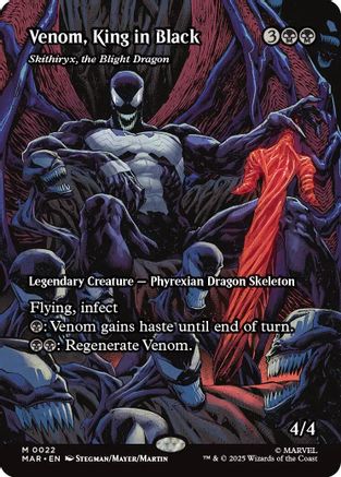 Venom, King in Black - Skithiryx, the Blight Dragon (MAR-022) - Marvel Eternal-Legal Foil | Grognard Games