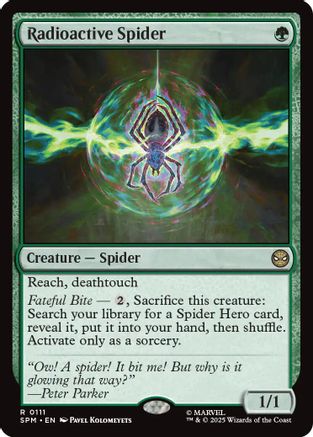 Radioactive Spider (SPM-285) - Marvel's Spider-Man Foil | Grognard Games