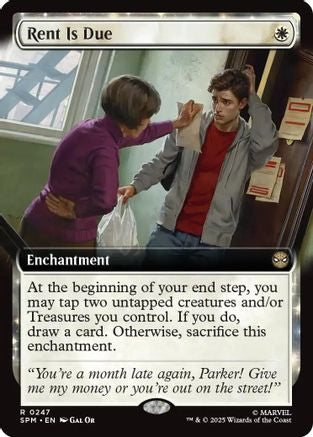 Rent Is Due (Extended Art) (SPM-247) - Marvel's Spider-Man Foil | Grognard Games
