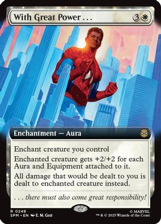 With Great Power... (Extended Art) (SPM-248) - Marvel's Spider-Man Foil | Grognard Games