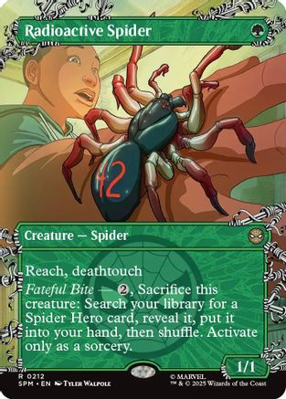 Radioactive Spider (Borderless) (SPM-212) - Marvel's Spider-Man Foil | Grognard Games
