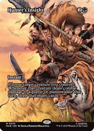 Hunter's Insight (Borderless) (MAR-035) - Marvel Eternal-Legal Foil | Grognard Games