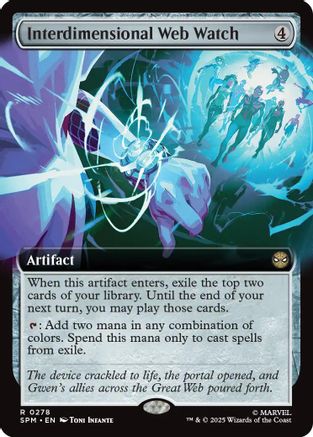 Interdimensional Web Watch (Extended Art) (SPM-278) - Marvel's Spider-Man Foil | Grognard Games