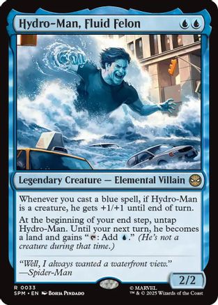 Hydro-Man, Fluid Felon (SPM-033) - Marvel's Spider-Man Foil | Grognard Games