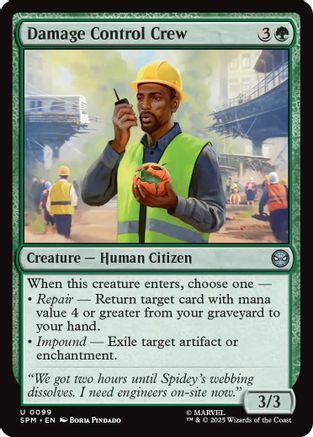 Damage Control Crew (SPM-099) - Marvel's Spider-Man Foil | Grognard Games