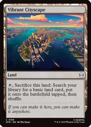 Vibrant Cityscape (SPM-188) - Marvel's Spider-Man Foil | Grognard Games